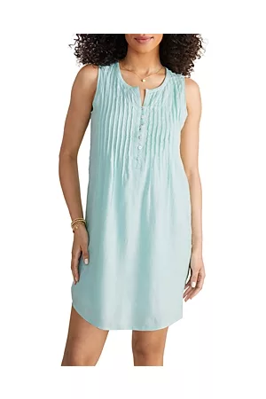 Vineyard Vines Women Shift Dresses - Linen Pintuck Shift Dress