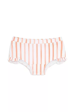 minnow Girls Swimwear - Girls' Coral Stripe Swim Shorts