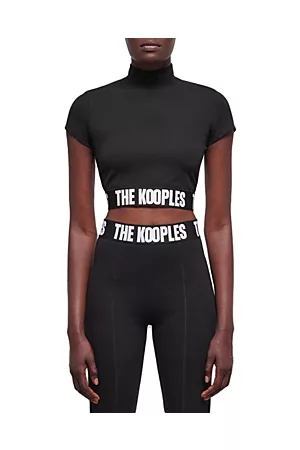 The Kooples Women Crop Tops - Logo Band Cropped Top
