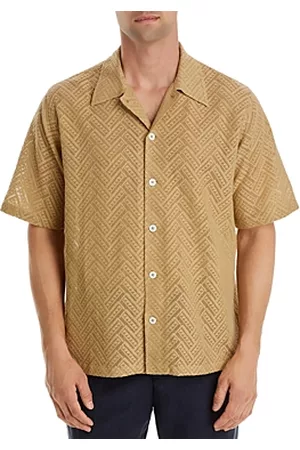 Sunflower Men Short sleeved Shirts - Spacey Geo Pattern Short Sleeve Shirt