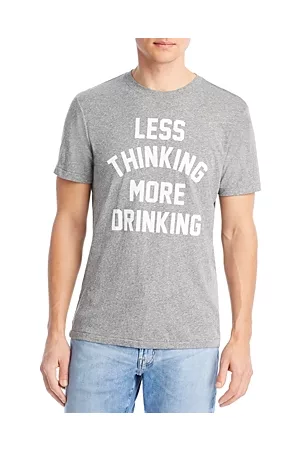 SOL ANGELES Men Short Sleeved T-Shirts - Thinking Drinking Short Sleeve Crewneck Tee