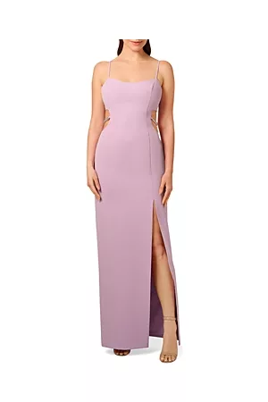 Liv Foster Women Evening Dresses - Side Slit Crepe Gown
