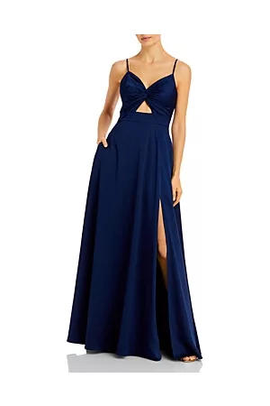 Aidan Mattox Women Evening Dresses - Twist Front Mermaid Gown