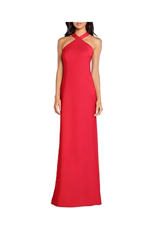 Aidan Mattox Women Evening Dresses - Halter Slip Gown