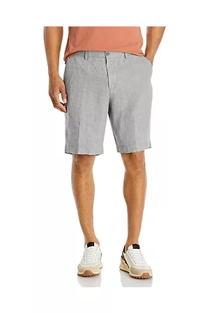 Bloomingdale's Men Sports Shorts - Linen Micro-Houndstooth Sport Shorts