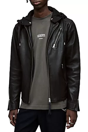 AllSaints Men Leather Jackets - Harwood Leather Jacket