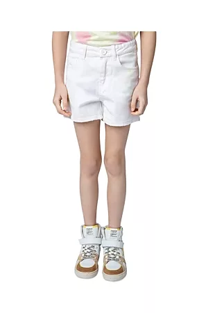 Zadig & Voltaire Girls Jeans - Girls' Carol Tie Dye Denim Regular Fit Shorts