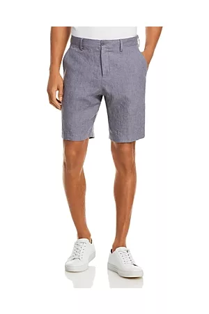 Bloomingdale's Men Sports Shorts - Linen Micro-Houndstooth Sport Shorts
