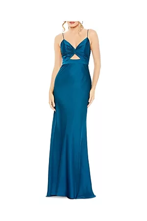 Mac Duggal Women Evening Dresses - Long Cut Out Gown