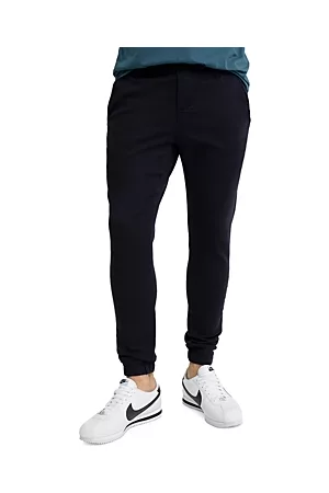 Swet Tailor Men Sweatpants - Duo Cotton Blend Solid Slim Fit Joggers