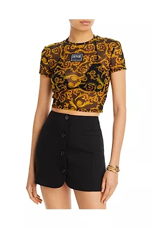 VERSACE Women Crop Tops - Tulle Crop Top