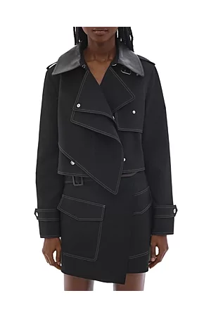 Helmut Lang Women Trench Coats - Cropped Trench Coat