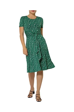 Leota Women Ruched Dresses - Brittany Ruched Belted Dress