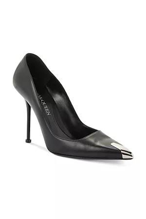 Alexander McQueen Women Heeled Pumps - Women's Pointed Toe Slip On High Heel Pumps
