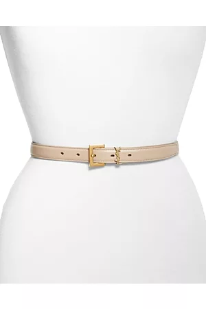 Saint Laurent Women Belts - Women's Logo Leather Belt