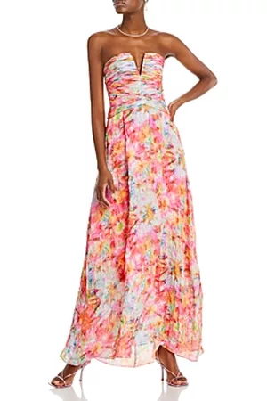 Ramy Brook Women Evening Dresses & Gowns - Sierra Tie Dye Strapless Gown