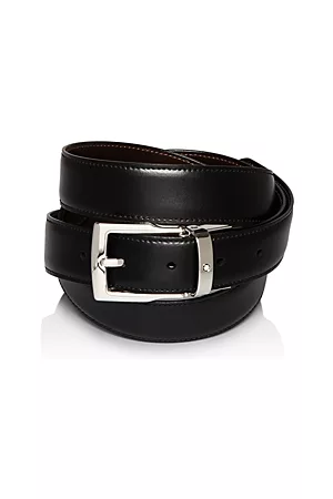 Montblanc Men Belts - Men's Rectangular Buckle Reversible Belt