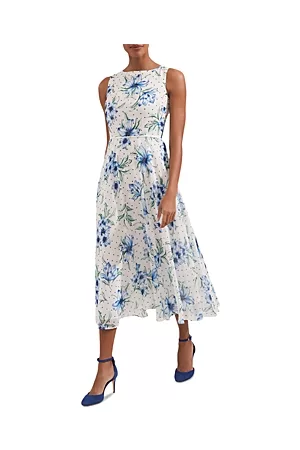 Hobb's Women Printed & Patterned Dresses - Carly Floral Midi Dress