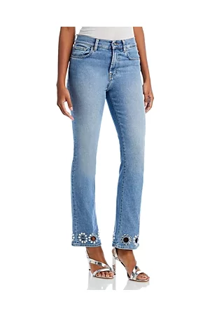 7 for all Mankind Women High Waisted Jeans - Adr x 7FAM High Waist Slim Kick Jeans in