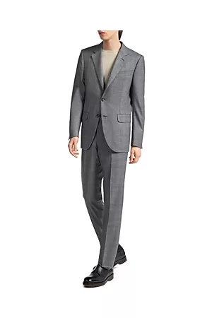 Z Zegna Men Suits - Prince of Wales Centoventimila Slim Fit Wool Suit