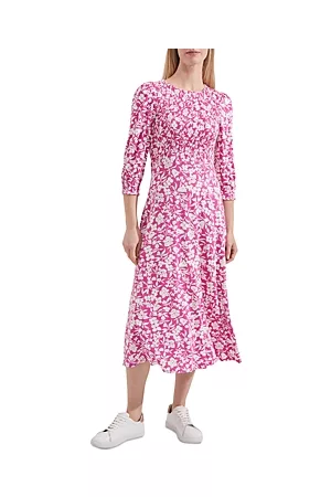Hobb's Women Printed & Patterned Dresses - Martina Floral Smocked Jersey Dress
