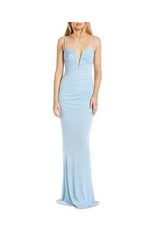Katie May Women Evening Dresses & Gowns - Erykah Ruched Plunge Gown