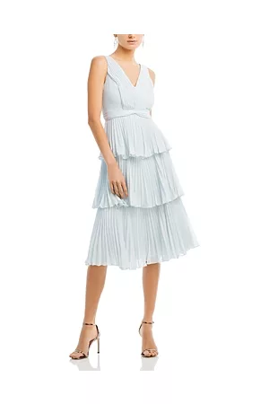 BCBG Max Azria Women Pleated Dresses - Pleated Tiered Dress