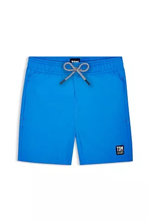 Tom & Teddy Boys Swim Shorts - Boys' Solid Swim Trunks