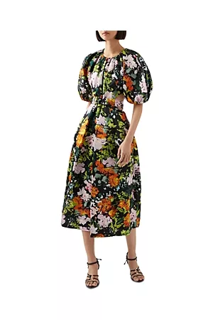 AJE Women Puff Sleeve & Puff Shoulder Dresses - Mimosa Puff Sleeve Midi Dress