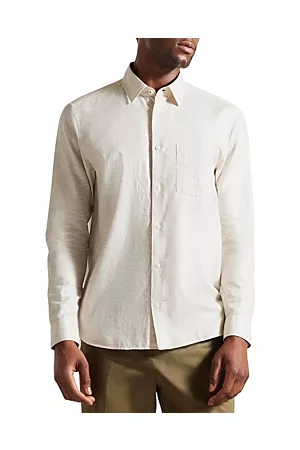 Ted Baker Men Long Sleeved Shirts - Kingwel Long Sleeve Button Front Shirt