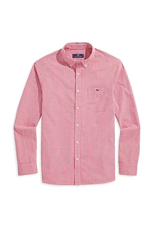 Vineyard Vines Men Long Sleeved Shirts - Printed Long Sleeve Button Front Shirt