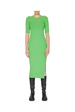 Frame Women Knit & Sweater Dresses - Mixed Rib Sweater Dress