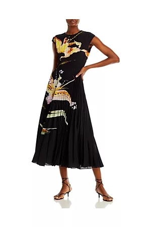 Jason Wu Women Printed & Patterned Dresses - Printed Pleated Dress