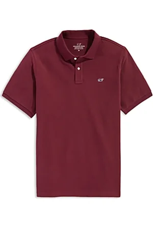 Vineyard Vines Fleur de leaf Short Sleeve Polo Shirt