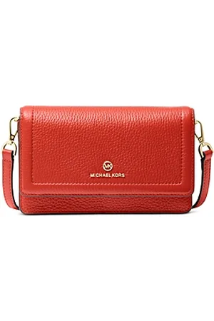 Michael Kors Freya Small Convertible Pebbled Leather Crossbody Bag In Red |  ModeSens