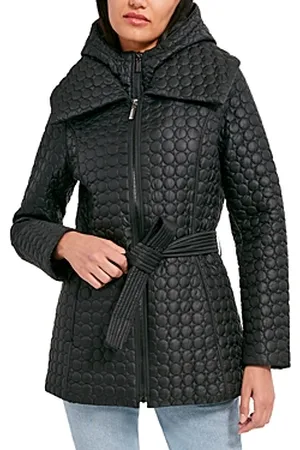 Dawn levy quilted a line clearance coat