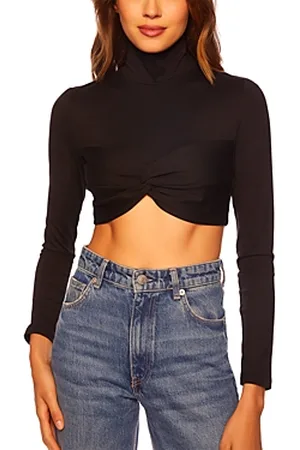 Susana Monaco Women's Essential Square-Neck Crop Top