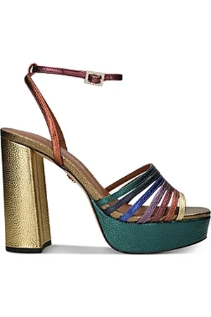 カートジェイガー KURT GEIGER Womens Teal Petra Toe Stiletto Slip