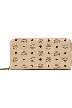 MCM Leather Printed Continental Wallet - Brown Wallets