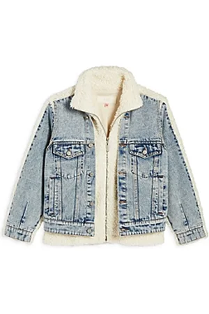 Blanknyc Flower Faux Shearling Zip Jacket In Flower Child