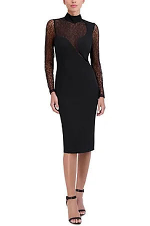 Bcbgmaxazria kabrina asymmetrical outlet turtleneck dress