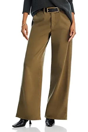 Sofie Wide Leg Cotton Chino - Salute