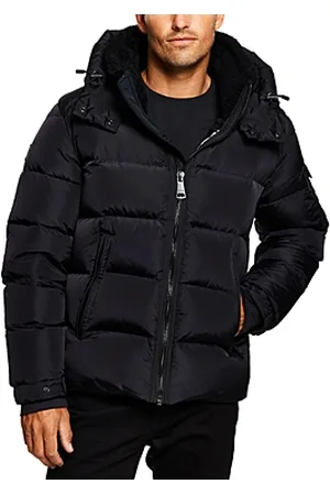 Sam. Women's Vallery Vegan Leather & Sherpa Down Jacket - Brandy - Size Small
