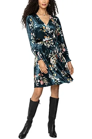 Leota faux wrap outlet dress