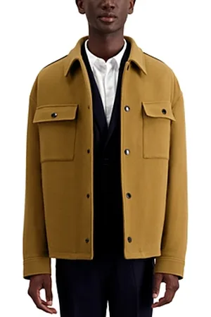 Buy The Kooples men solid casual jacket black Online | Brands For Less
