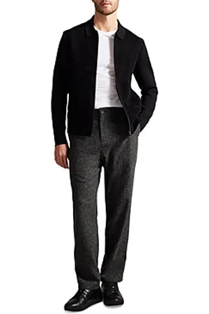 Ted Baker Dorlnt Slim-Fit Debonair Check Smart Pants-Grey