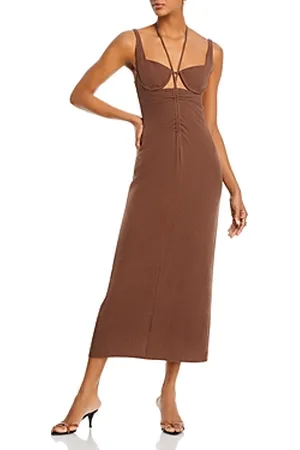 FORE Cut Out Midi Dress