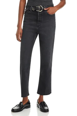 RE/DONE 80s High Rise Ankle Slim Straight Jeans in
