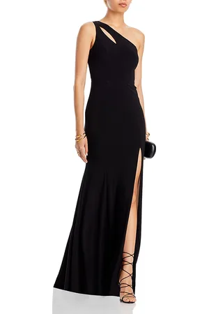 Aqua One-Shoulder Gown