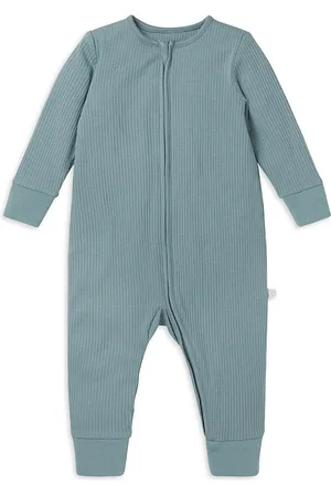 Mori Unisex Ribbed Clever Zip Romper
